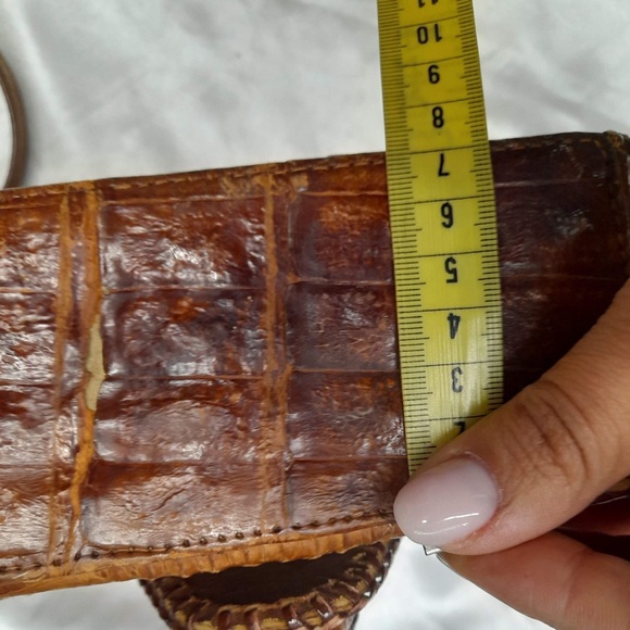 VINTAGE 70’S CROCODILE HAND MADE BAG - Picture 12 of 12